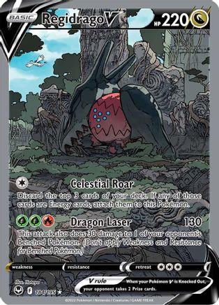 Regidrago V 184/195 - Silver Tempest Holofoil - Poke-Collect