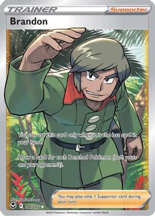 Brandon (Full Art) 188/195 - SWSH12 Silver Tempest Holofoil - Poke-Collect