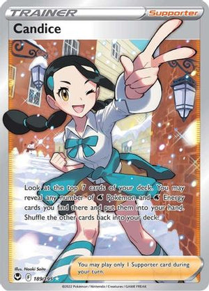 Candice 189/195 - Silver Tempest Holofoil - Poke-Collect
