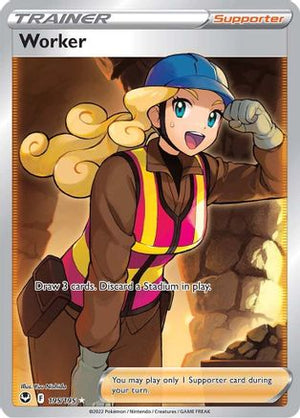 Worker 195/195 - Silver Tempest Holofoil - Poke-Collect