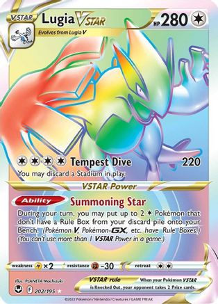 Lugia VSTAR 202/195 - Silver Tempest Holofoil - Poke-Collect