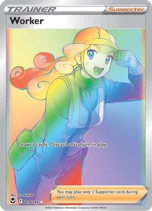 Worker 209/195 - Silver Tempest Holofoil - Poke-Collect