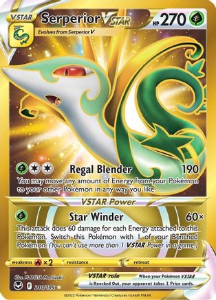 Serperior VSTAR 210/195 - Silver Tempest Holofoil - Poke-Collect