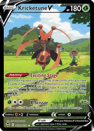 Kricketune V TG12/30 - Silver Tempest Trainer Gallery Holofoil - Poke-Collect