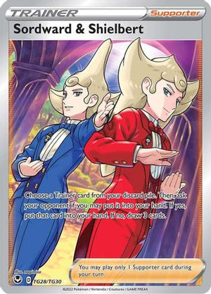 Sordward & Shielbert TG28/30 - Silver Tempest Trainer Gallery Holofoil - Poke-Collect