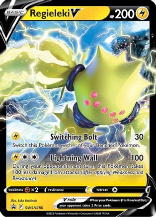 Regieleki V - SWSH280 SWSH280/307 - SWSH Sword & Shield Promo Cards Holofoil - Poke-Collect