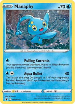 Manaphy SWSH275/307 - SWSH Black Star Promos Holofoil - Poke-Collect
