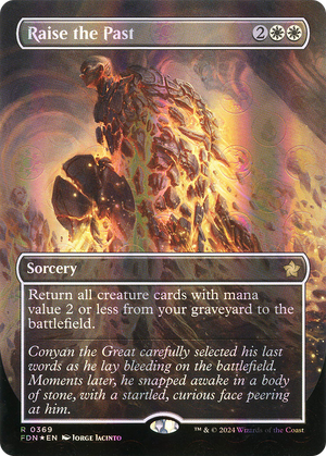 Raise the Past (FDN-369) - Foundations (Borderless) Foil