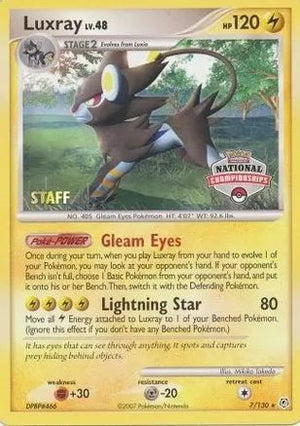Luxray - 7/130 (National Championships) [Staff] 7 - League & Championship Cards - Poke-Collect