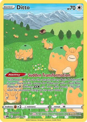 Ditto GG22/70 - Crown Zenith Galarian Gallery Holofoil - Poke-Collect