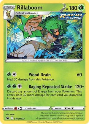 Rillaboom SWSH277/307 - SWSH Black Star Promos Holofoil - Poke-Collect
