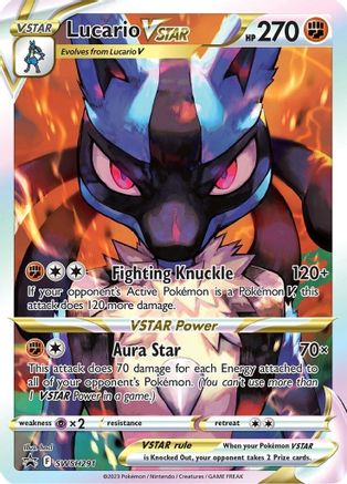 Lucario VSTAR SWSH291/307 - SWSH Black Star Promos Holofoil - Poke-Collect