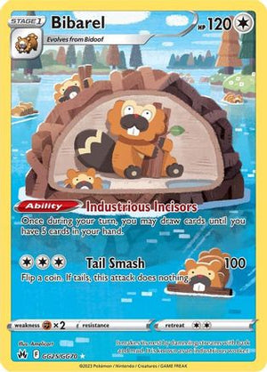 Bibarel GG25/70 - Crown Zenith Galarian Gallery Holofoil - Poke-Collect
