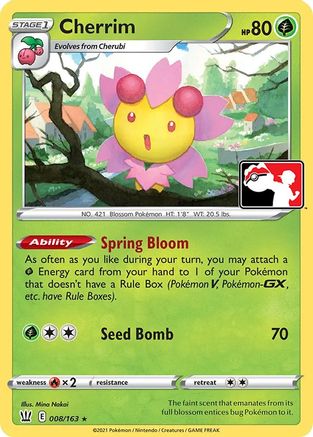 Cherrim 8 - Prize Pack Series Cards - Poke-Collect