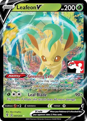 Leafeon V 7 - Prize Pack Series Cards Holofoil - Poke-Collect