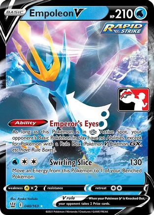 Empoleon V 40 - Prize Pack Series Cards Holofoil - Poke-Collect