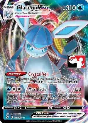 Glaceon VMAX 41 - Prize Pack Series Cards Holofoil - Poke-Collect