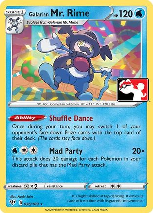 Galarian Mr. Rime 36 - Prize Pack Series Cards Holofoil - Poke-Collect
