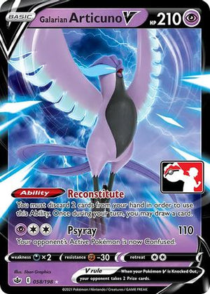 Galarian Articuno V 58 - Prize Pack Series Cards Holofoil - Poke-Collect