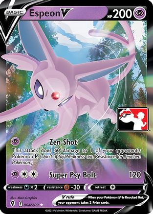 Espeon V 64 - Prize Pack Series Cards Holofoil - Poke-Collect