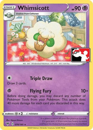Whimsicott 76 - Prize Pack Series Cards - Poke-Collect