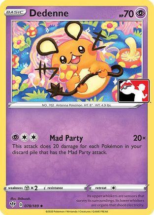 Dedenne 78 - Prize Pack Series Cards - Poke-Collect