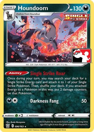 Houndoom 96 - Prize Pack Series Cards Holofoil - Poke-Collect