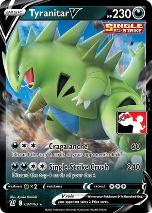 Tyranitar V 97 - Prize Pack Series Cards Holofoil - Poke-Collect