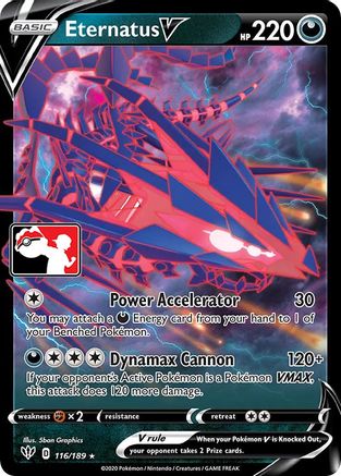 Eternatus V 116 - Prize Pack Series Cards Holofoil - Poke-Collect