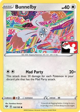 Bunnelby 150 - Prize Pack Series Cards - Poke-Collect