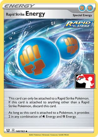 Rapid Strike Energy 140 - Prize Pack Series Cards Holofoil - Poke-Collect