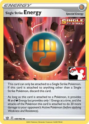 Single Strike Energy 141 - Prize Pack Series Cards Holofoil - Poke-Collect