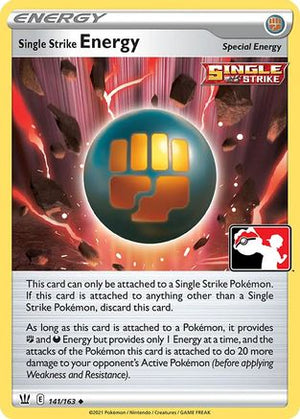 Single Strike Energy 141 - Prize Pack Series Cards Holofoil - Poke-Collect