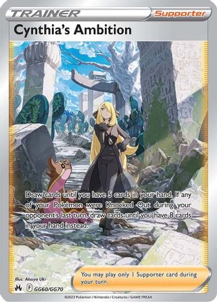 Cynthia's Ambition GG60/70 - Crown Zenith Galarian Gallery Holofoil - Poke-Collect
