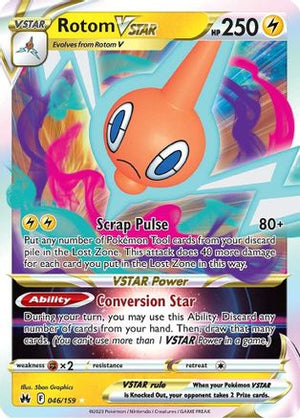 Rotom VSTAR 46/159 - Crown Zenith Holofoil - Poke-Collect