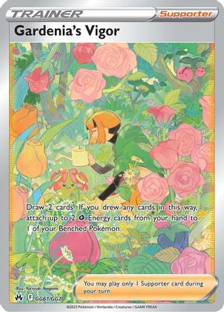 Gardenia's Vigor GG61/70 - Crown Zenith Galarian Gallery Holofoil - Poke-Collect