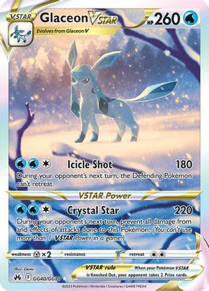 Glaceon VSTAR GG40/70 - Crown Zenith Galarian Gallery Holofoil - Poke-Collect