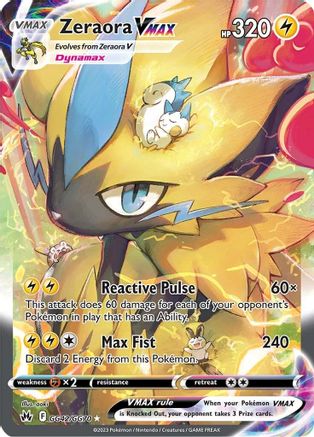 Zeraora VMAX GG42/70 - Crown Zenith Galarian Gallery Holofoil - Poke-Collect