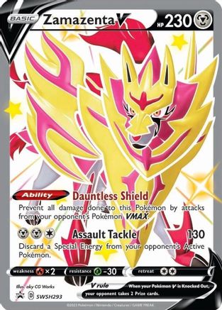 Zamazenta V SWSH293/307 - SWSH Black Star Promos Holofoil - Poke-Collect