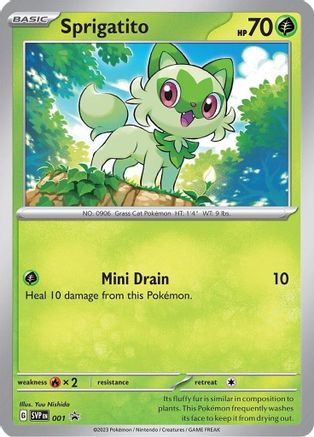 Sprigatito 1 - SV Scarlet & Violet Promo Cards Holofoil - Poke-Collect