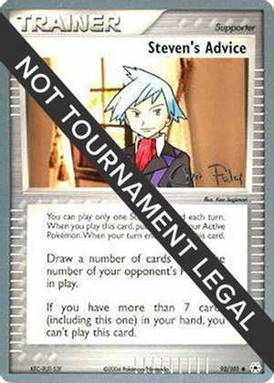Steven's Advice - 2004 (Chris Fulop) 92 - World Championship Decks - Poke-Collect