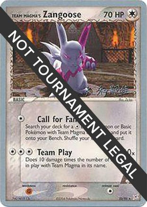 Team Magma's Zangoose - 2004 (Tsuguyoshi Yamato) 23 - World Championship Decks - Poke-Collect