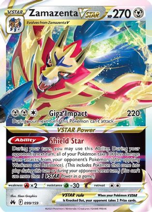 Zamazenta VSTAR 99/159 - Crown Zenith Holofoil - Poke-Collect