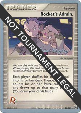 Rocket's Admin. - 2005 (Michael Gonzalez) 86 - World Championship Decks - Poke-Collect