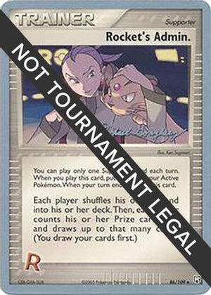 Rocket's Admin. - 2005 (Michael Gonzalez) 86 - World Championship Decks - Poke-Collect