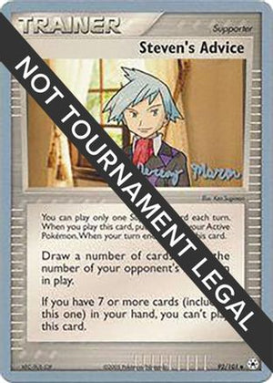 Steven's Advice - 2005 (Jeremy Maron) 92 - World Championship Decks - Poke-Collect