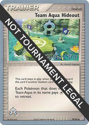 Team Aqua Hideout - 2005 (Curran Hill) 78 - World Championship Decks - Poke-Collect