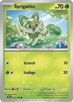 Sprigatito - 013/198 (Paldea Collection) 13 - Miscellaneous Cards & Products Holofoil - Poke-Collect
