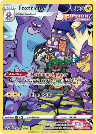 Toxtricity GG09/70 - Crown Zenith Galarian Gallery Holofoil - Poke-Collect