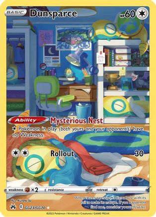 Dunsparce GG23/70 - Crown Zenith Galarian Gallery Holofoil